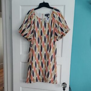 Patterned Mini Dress